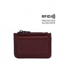 Cassie Card Holder - Wine Red